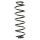 Suspension Spring Rear Axle Coil spring with constant wire diameter SPIDAN for e.g. SEAT Ibiza III