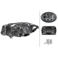 Headlamp right 12 V LED HELLA for BMW 5 Series and others