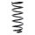 Suspension Spring Rear Axle Coil spring with constant wire diameter SPIDAN for KIA Rio Schrägheck