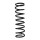 Suspension spring front axle coil spring Ø107mm SPIDAN for e.g. KIA Rio