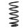 Suspension Spring Rear Axle Coil spring with inconstant wire diameter SPIDAN for e.g. SMART Roadster