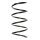 Suspension Spring Front Axle Coil spring with constant wire diameter SPIDAN for RENAULT Twingo I
