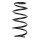 Suspension Spring Front Axle Coil spring with constant wire diameter SPIDAN for e.g. VW Golf VI