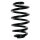 Rear suspension spring coil spring 256mm SPIDAN for AUDI A4 B7