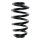 Suspension Spring Rear Axle Coil spring with constant wire diameter SPIDAN for e.g. AUDI A4 Avant
