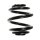 Suspension Spring Rear Axle Mini Block SPIDAN for e.g. AUDI TT