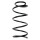 Suspension spring front axle coil spring Ø147mm SPIDAN for e.g. CHEVROLET Matiz