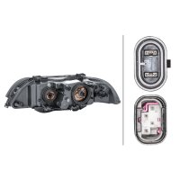 Main headlight right 12 V H7/HB3 halogen HELLA for BMW 5...