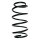 Suspension spring front axle coil spring Ø182mm SPIDAN for e.g. AUDI 100 Avant