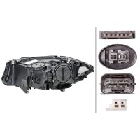 Headlamp right 12 V D1S LED HELLA for BMW 5 Series and...