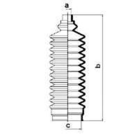 Axle boot for stainless steel cable ties SPIDAN for ALFA ROMEO ALFETTA