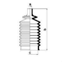 Axle boot for stainless steel cable ties SPIDAN for FORD ESCORT III