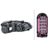Headlamp left halogen HELLA for VW POLO V (6R1/ 6C1)