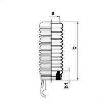 Axle boot for stainless steel cable ties SPIDAN for CITROËN SAXO (S0)