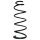 Suspension spring front axle coil spring Ø168mm SPIDAN for e.g. CITROËN C4 I