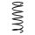 Suspension Spring Rear Axle Coil spring with constant wire diameter SPIDAN for DAIHATSU Cuore VI