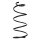 Suspension spring front axle coil spring Ø179mm SPIDAN for e.g. FIAT Multipla