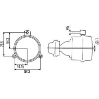 Nebelscheinwerfer Halogen DE HELLA für AUWÄRTER...