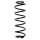 Suspension Spring Rear Axle Coil spring with constant wire diameter SPIDAN for HONDA Civic VIII Hatchback