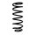 Suspension Spring Rear Axle Coil spring with constant wire diameter SPIDAN for HYUNDAI Getz