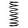 Suspension Spring Rear Axle Coil spring with constant wire diameter SPIDAN for HYUNDAI Atos