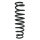 Suspension spring front axle coil spring Ø114mm SPIDAN for e.g. MAZDA 6
