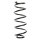 Suspension Spring Rear Axle Coil spring with constant wire diameter SPIDAN for MAZDA 6 Stufenheck