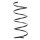 Suspension spring front axle coil spring Ø169mm SPIDAN for e.g. MERCEDES