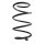 Suspension spring front axle coil spring Ø165mm SPIDAN for e.g. MERCEDES SLK