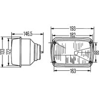 Hauptscheinwerfer rechts Halogen HELLA für FIAT 126 128 SEAT 133 oder