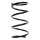 Suspension spring front axle coil spring Ø186mm SPIDAN for e.g. MITSUBISHI