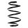 Suspension Spring Rear Axle Coil spring with constant wire diameter SPIDAN for NISSAN Micra III