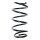 Suspension spring front axle coil spring Ø165mm SPIDAN for e.g. NISSAN Qashqai