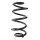 Suspension Spring Rear Axle Coil spring with constant wire diameter SPIDAN for NISSAN Qashqai +2 I