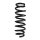 Suspension Spring Rear Axle Coil spring with constant wire diameter SPIDAN for SUZUKI Grand Vitara II