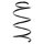 Suspension spring front axle coil spring Ø167mm SPIDAN for e.g. TOYOTA Avensis
