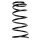 Suspension Spring Rear Axle Coil spring with constant wire diameter SPIDAN for SUZUKI Liana Schrägheck