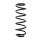 Suspension Spring Rear Axle Coil spring with constant wire diameter SPIDAN for SUZUKI Swift III