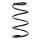 Suspension spring front axle coil spring Ø162mm SPIDAN for e.g. TOYOTA Corolla