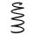 Suspension spring front axle coil spring Ø166mm SPIDAN for e.g. TOYOTA Avensis