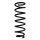 Suspension Spring Rear Axle Coil spring with constant wire diameter SPIDAN for TOYOTA Prius Liftback