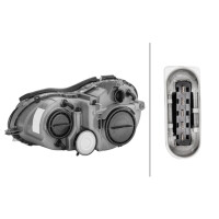 Hauptscheinwerfer rechts 12 V W5W Halogen HELLA für u.a. MERCEDES-BENZ CLK