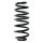 Suspension Spring Rear Axle Coil spring with constant wire diameter SPIDAN for e.g. SMART Fortwo Coupe