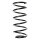 Suspension spring front axle coil spring Ø130mm SPIDAN for e.g. OPEL Tigra
