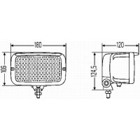 Scheinwerfer Halogen Anbau HELLA 1LB 007 145-047