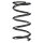 Suspension Spring Rear Axle Coil spring with constant wire diameter SPIDAN for e.g. TOYOTA RAV 4 I