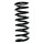 Suspension spring rear axle coil spring Ø136mm SPIDAN for MERCEDES and others