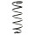 Suspension spring front axle coil spring Ø163mm SPIDAN for e.g. PEUGEOT 406