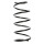 Suspension spring rear axle coil spring Ø152mm SPIDAN for e.g. ALFA ROMEO 156