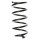 Suspension Spring Rear Axle Coil spring with constant wire diameter SPIDAN for FIAT Punto